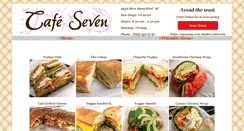 Desktop Screenshot of cafesevensd.com